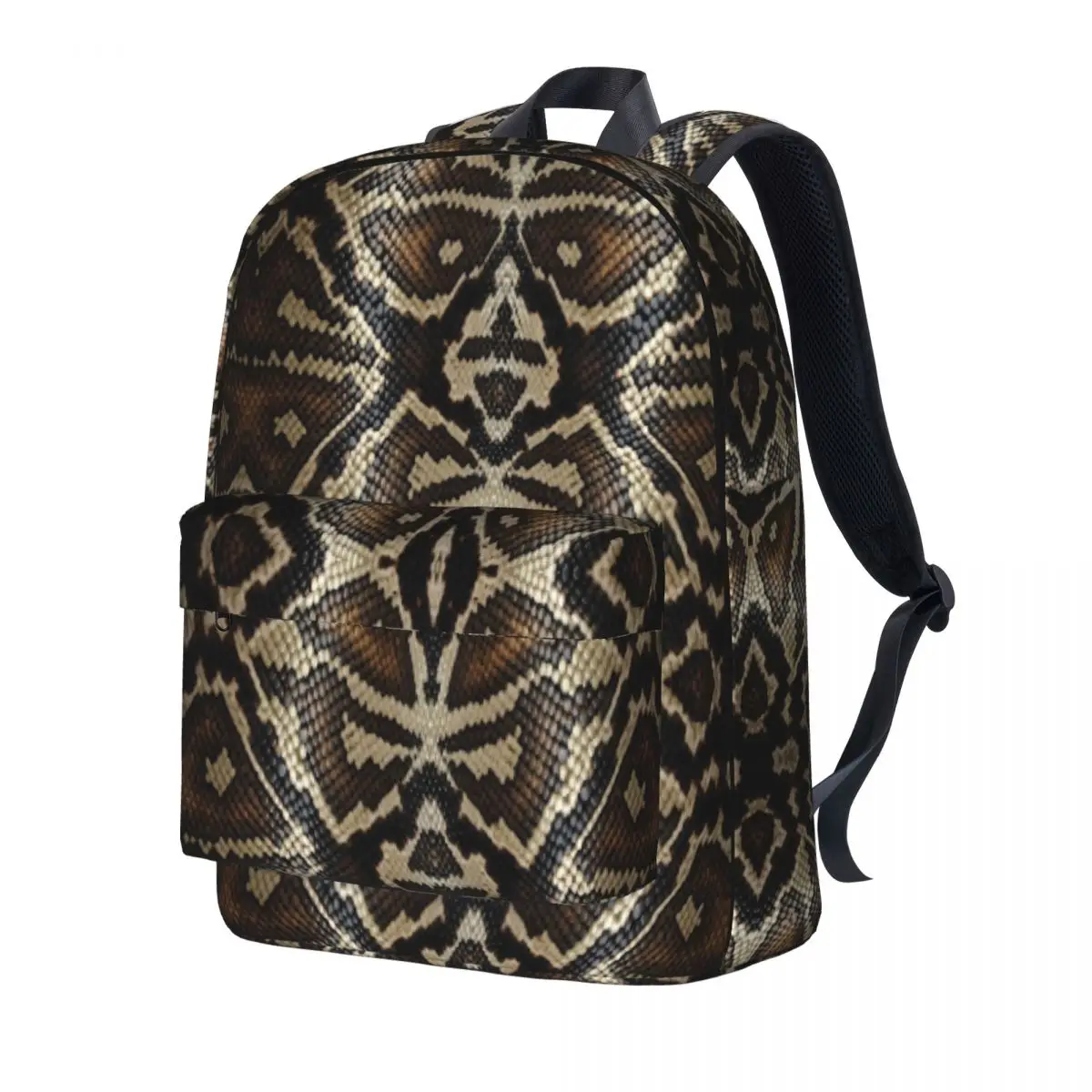 

SnakeSkin Backpack Vintage Print Travel Backpacks Women Men High Quality Large School Bags Kawaii Rucksack