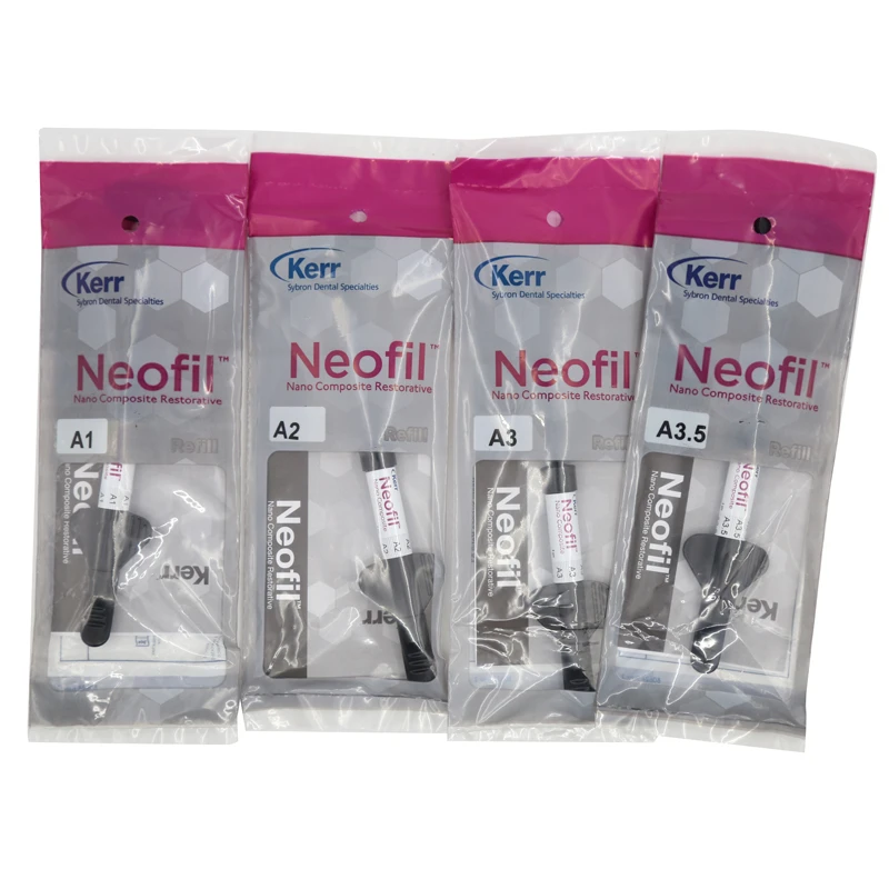 

Dental Light Cure Filling Composite Kerr Neofil Nano Composite Restorative Shade A1 A2 A3 Kerr Composite Resin 4g/Syringe