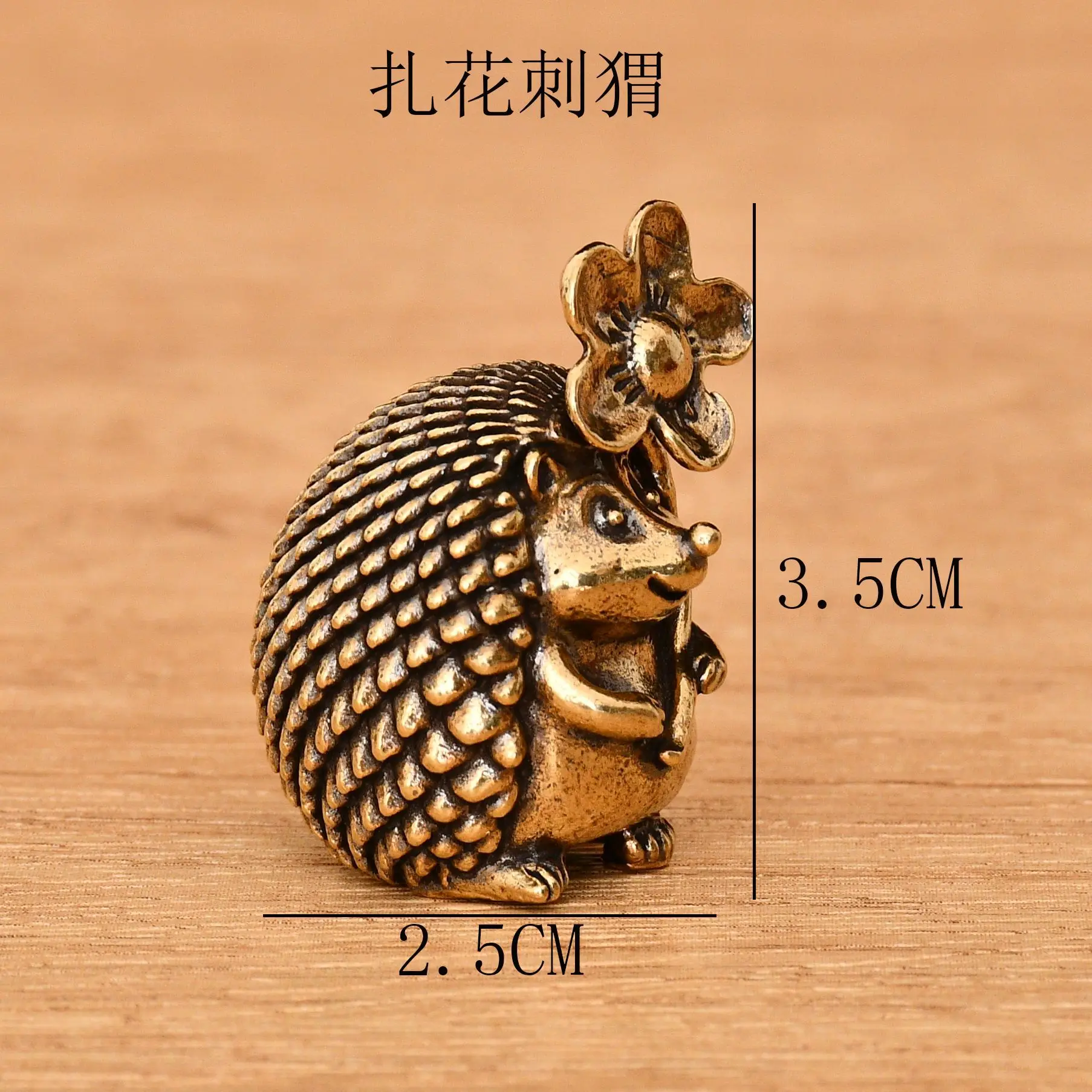 Антикварные фигурки ежей из латуни MOONBIFFY