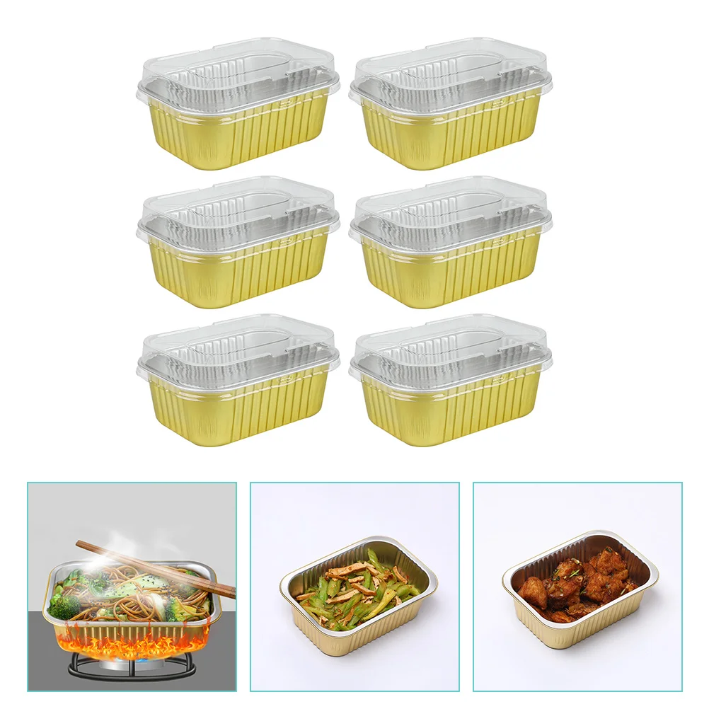 

Pansaluminum Panfood Baking Lids Containers Tray Disposable Takeout Container Cake Out Take Tin Roasting Boxes Lid Trays