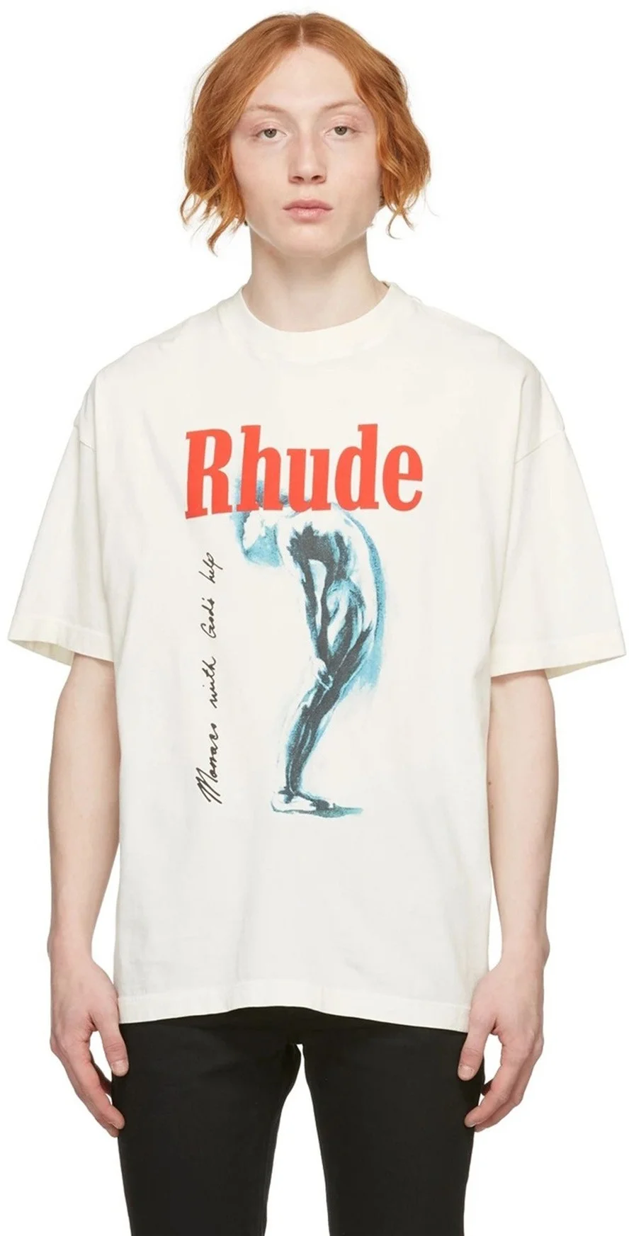 

T Shirt Men Women 1:1 Best Quality Rhude T-shirt Summer Vintage Tops Oversized Short Sleeve