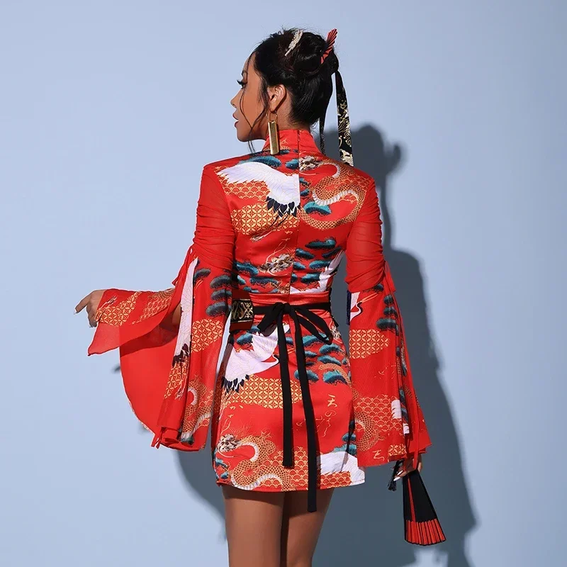 Сексуальный костюм для джазового танца в китайском стиле наряды взрослых Gogo Dancers