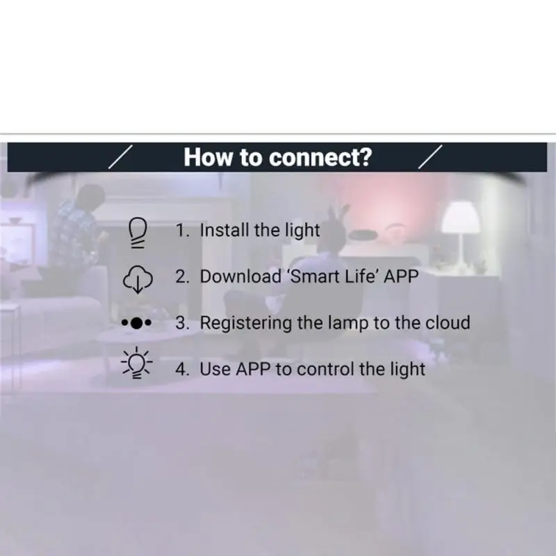 Умная лампа MR16 WiFi RGB 5 Вт с регулируемой яркостью работает приложением Alexa Home