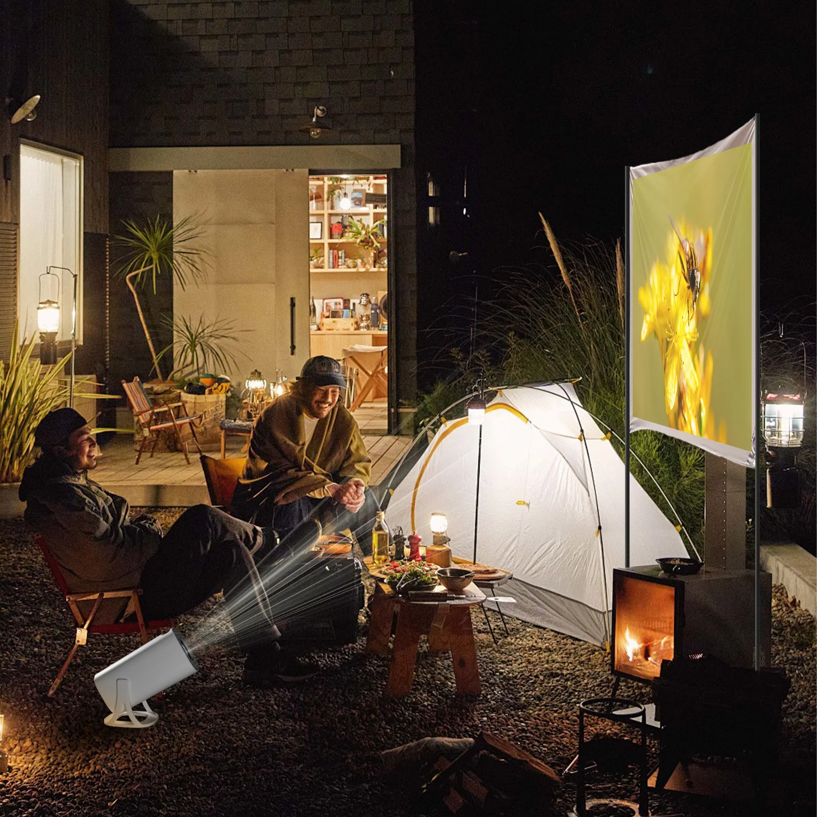 Мини-проектор Salange S40 Max С Поддержкой 1080p Видео 720p Ос Android 11 0