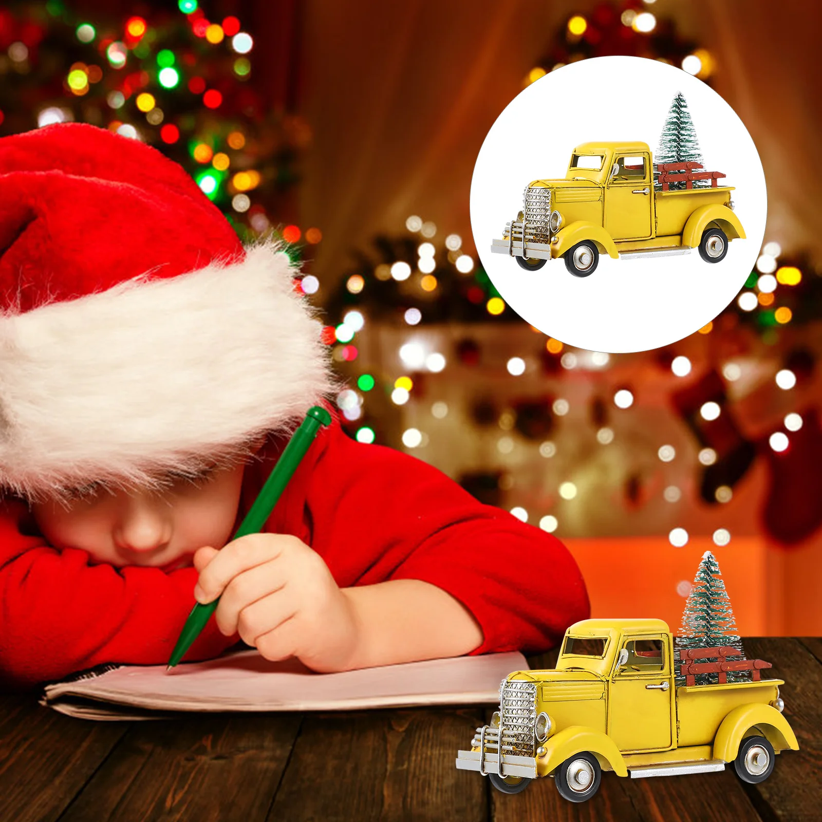 

Christmas Vintage Trucktree Ornament Gift Decoration Kids Novel Decorations Decor