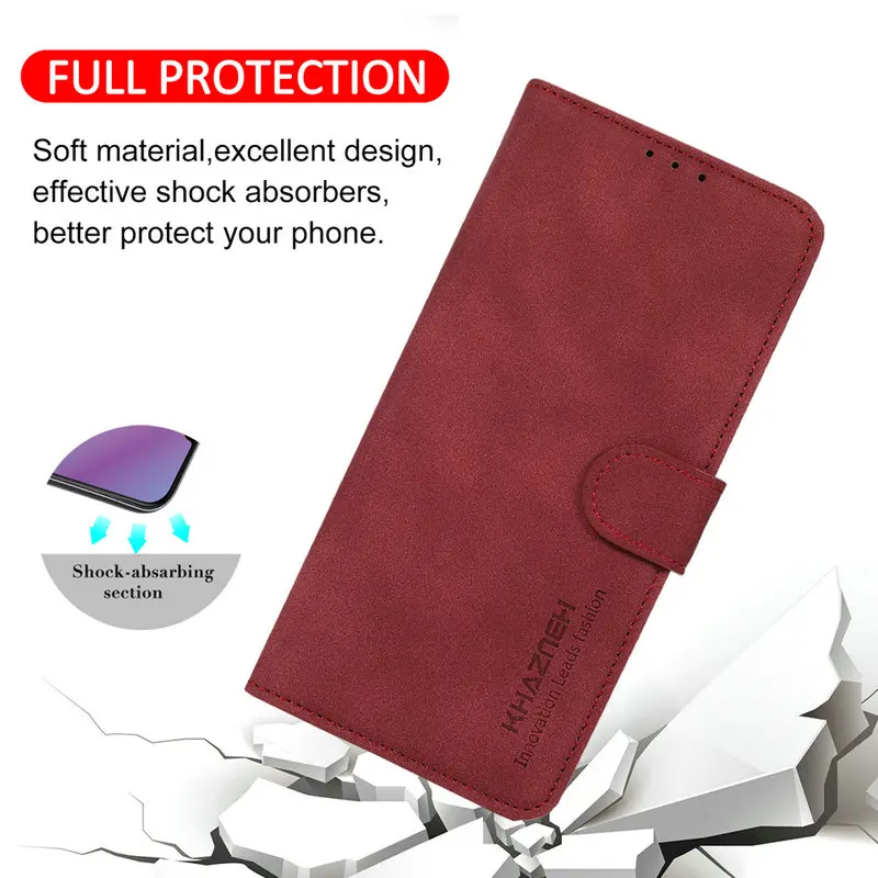 For OPPO A17 A 57 5G Protective Flip Case Leather Smooth Wallet Book Cover Funda A96 A74 A54 A94 A36 54 A77 A17K 76 57 A15 A16 S