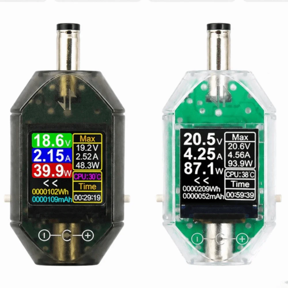 Фото Цифровой измеритель мощности ABS DT550 с высокоточным чипом, порт DC5.5*2.5, компактный миниатюрный вольтметр-тестер, анализатор постоянного тока №1