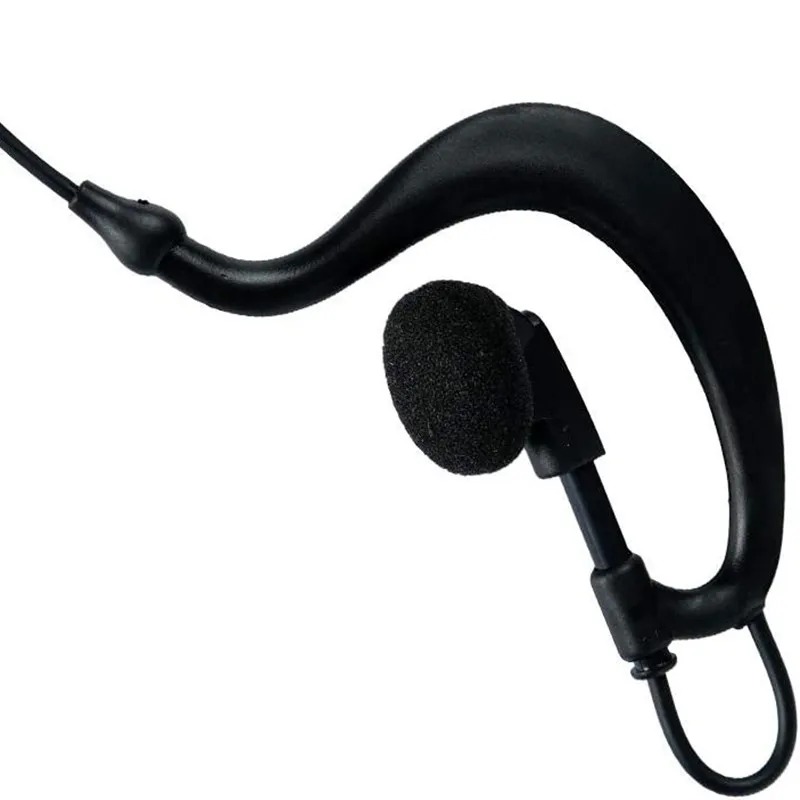 RISENKE STP9000 Earpiece for Sepura STP8000 STP8030 STP8035 STP8038 Walkie Talkie Two Way Radio G-Shape Headset with Mic PTT
