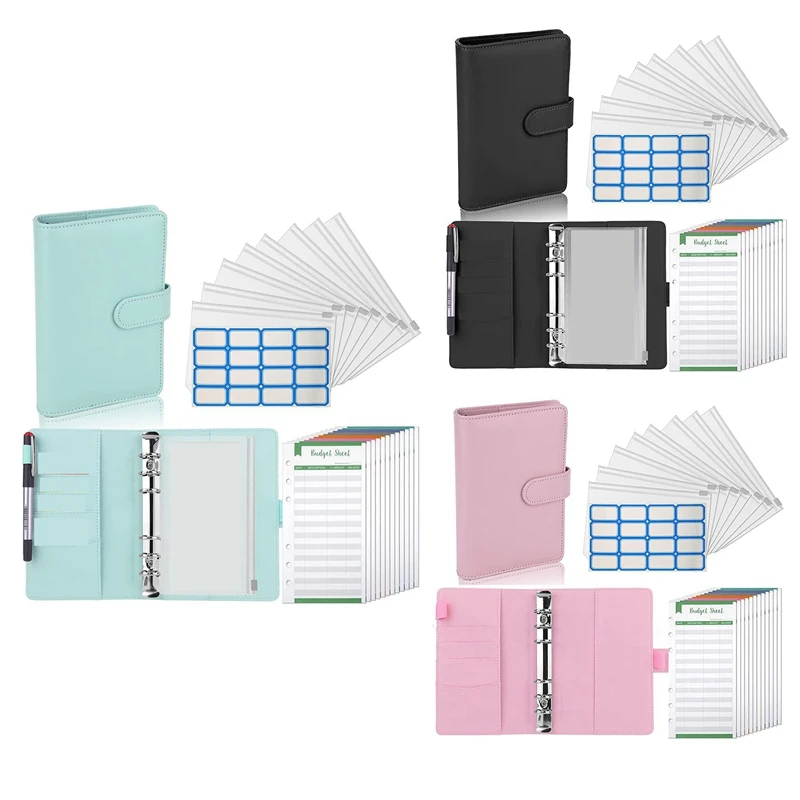 

Budget Binder, Budget Planner A6, Money Organiser, Money Saving Folder, Money Book With Films, 6 Holes Binder Notebook