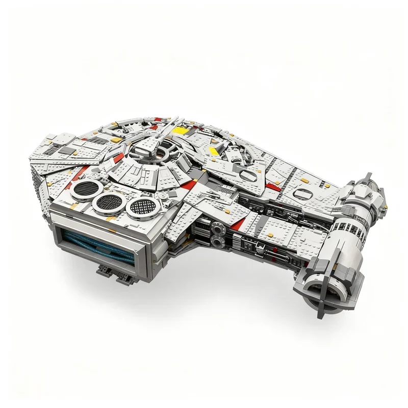 Фото 7163 детали MOC Модель истребителя Outrider из фильма «Космическая битва», конструктор для самостоятельной сборки, креативная игрушка, подарок на день рождения, космический корабль №4