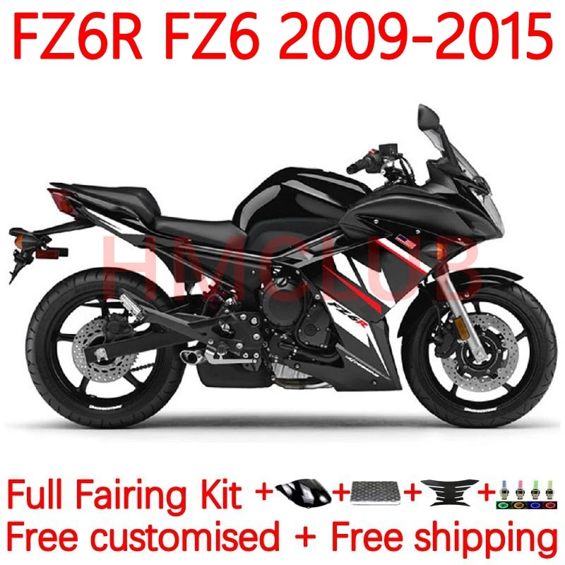 

Корпус для YAMAHA FZ6 R FZ 6R FZ-6R FZ6R 2009 2010 2011 2012 2013 FZ6N 09 10 11 12 13 14 15 обтекатель 31No.18 глянцевый черный