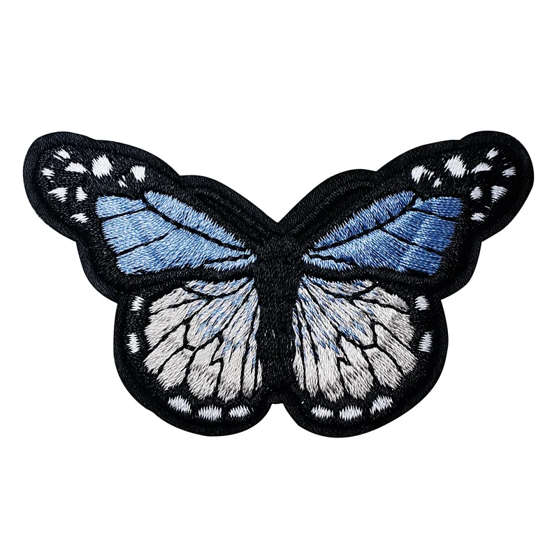 Нашивки с бабочками Значки из ткани сделай сам вышитая аппликация швейные