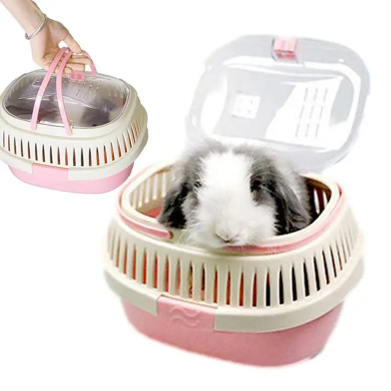 

Pet Carrying Cage Portable Travel Tote Bag Breathable Rabbit Carrier Bag Outdoor Cat Cages Pet Travel Accessories For Cat Rabbit