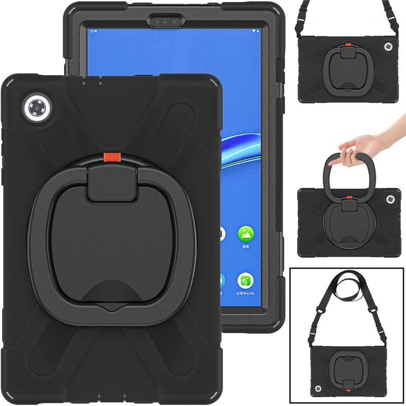 

360 Rotating Kickstand Case For Lenovo Tab P11 Plus TB-J606F/N P11 Pro TB-J706F 11.5 Inch Kids Shockproof Tablet Cover + Strap