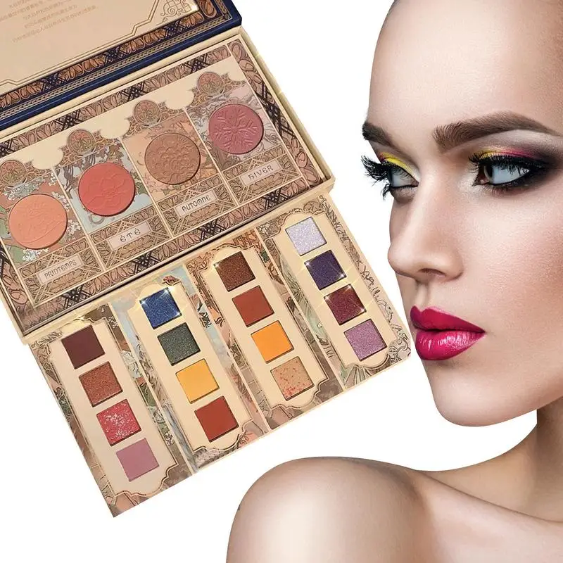 

Beauty Glazed Renaissance Eyeshadow Palette Colorful Shadow Pallet Glitter Highlighter Shimmer Make Up Pigment Matte Eye Pallete