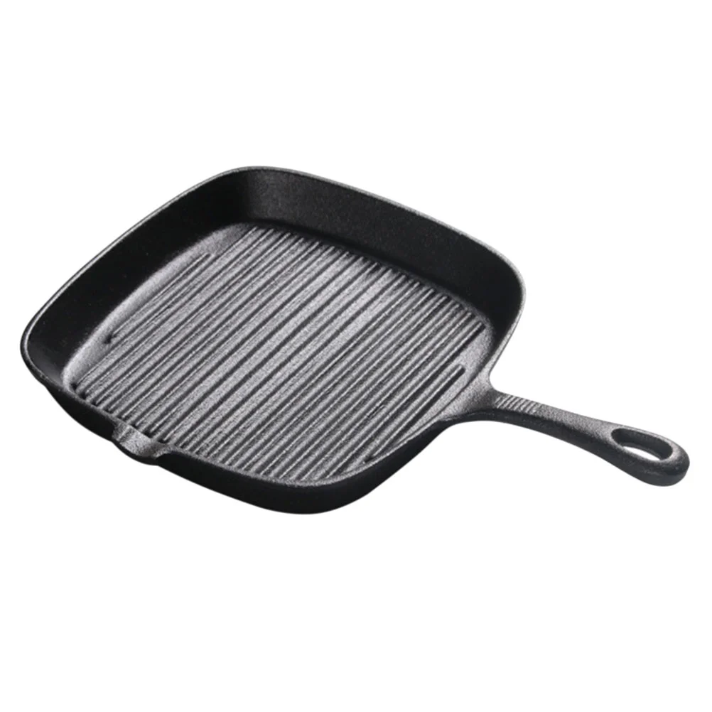 

Pan Iron Square Steak Egg Cast Grill Non Stick Skillet Nonstick Griddle Japanese Cookware Induction Stove Frying Striped