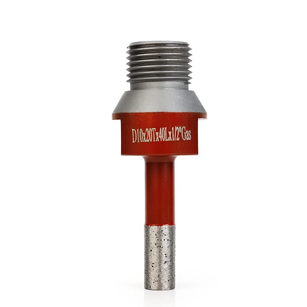 1 шт. 10 мм 1/2 газовое спекание алмазная корончатая пила мрамор гранит кирпич