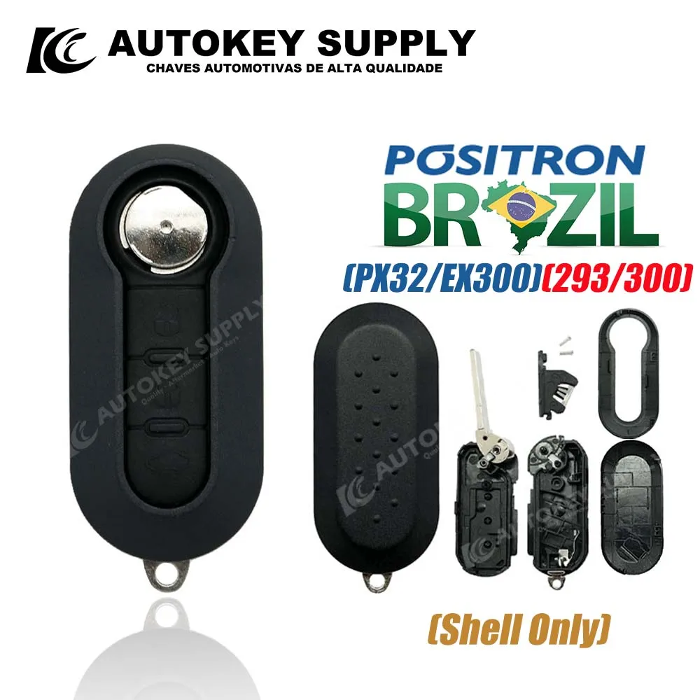 Autokeysupply AKFTF106 Positron Flex Shell охранная сигнализация 3-кнопочное управление с зажимом