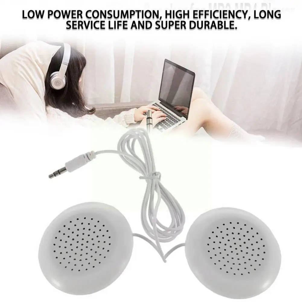 

1set 3.5 Mm Plug Universal Mini Neck Pillow Speaker For Mp3 Mp4 Player Music Pillow Speaker Accessories Sound B K8h3