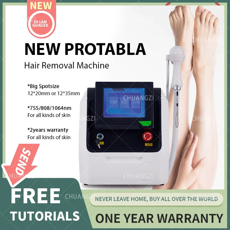 

Permanent Hair Removal 808nm Diode Laser Machine For Commercial and Home Use