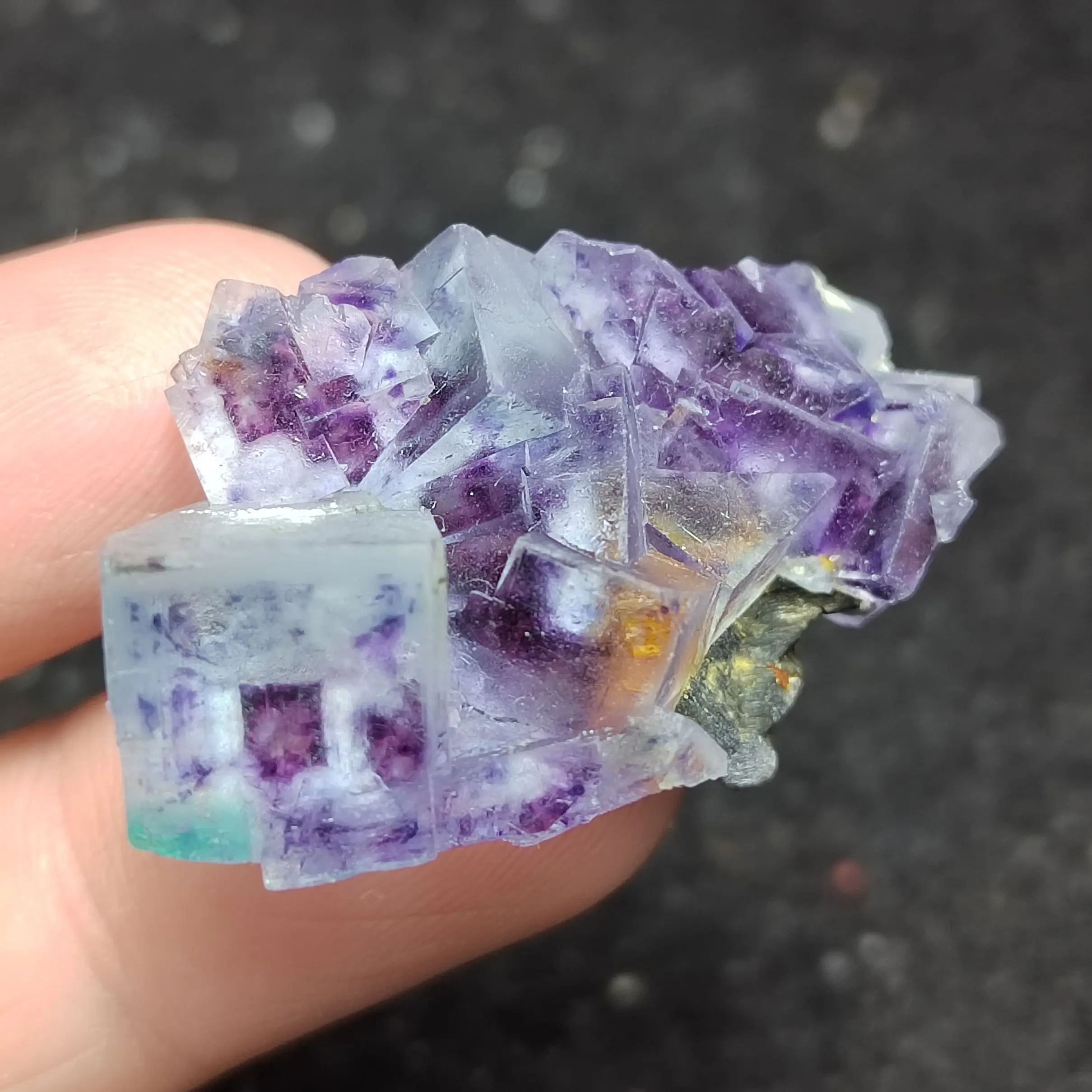 

10.3gNatural blue Fluorite Crystal mineral stone home decoration aura meditation healing chakra teaching collection