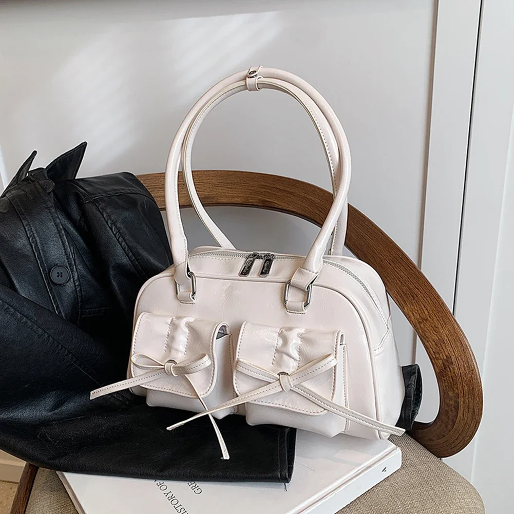 Женские модные сумки с двумя карманами из искусственной кожи модная сумка через