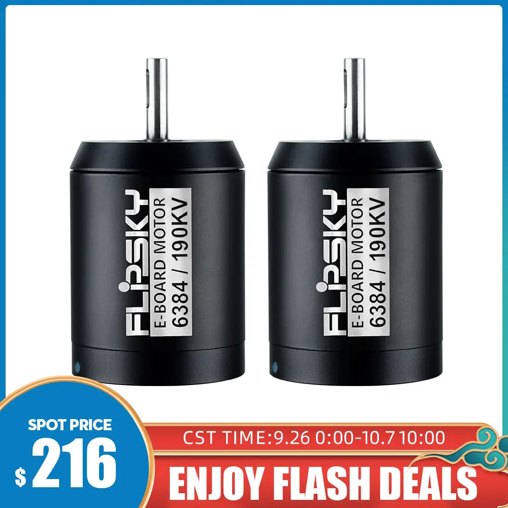 

2 шт., электродвигатель Flipsky BLDC для электрического скейтборда, 6384, 4000 кв, Вт