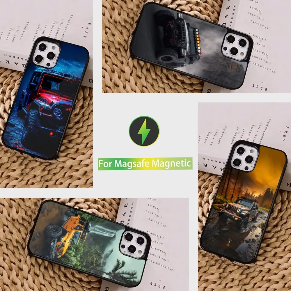 Чехол для телефона J-Jeeps внедорожного внедорожника iPhone 16 15 14 13 12 11 Pro Max Plus Mini Magsafe