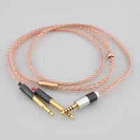 hifi 6 5mm 2 5mm 4 4mm xlr 8 core silver plated occ copper earphone cable for meze 99 classics neo noir headset headphone