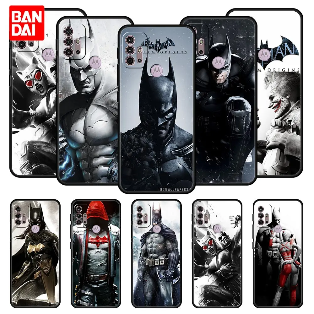 

Cover Case for Motorola G30 G31 G50 G60 G60S G8 G9 G200 Power Lite Plus Play 5G Japan Casing Original Soft Trend Arkham Batman