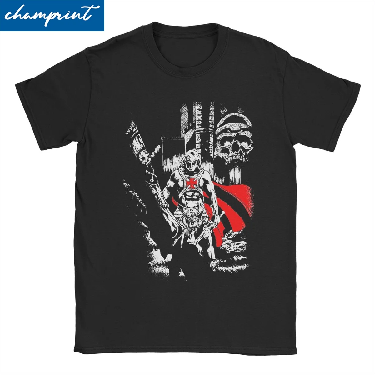 

Men Women's T-Shirt He-Man Anime Vintage Cotton Tee Shirt Short Sleeve the Masters of the Universe T Shirts Clothing Plus Size