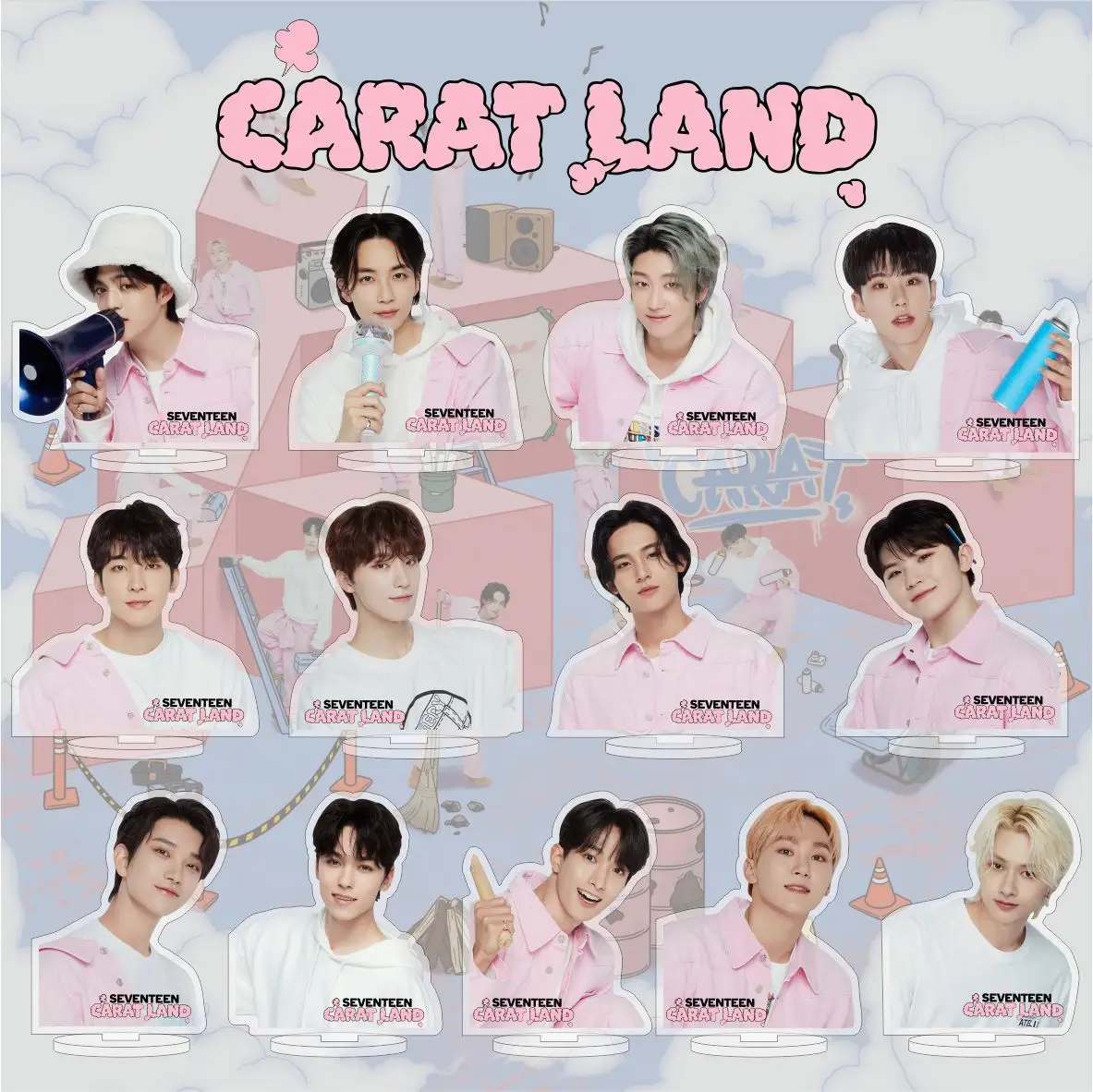

Kpop Idol акриловая подставка, 17 карат, LAND 10 см, настольное украшение