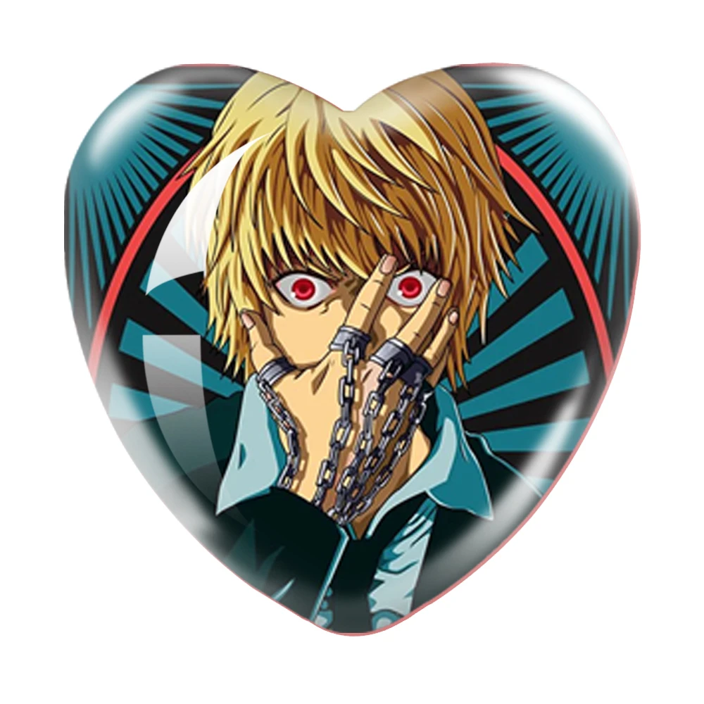 Японское аниме Hunterxhunter 12 шт./комплект 16 мм-40 мм Сердце фото стекло кабошон