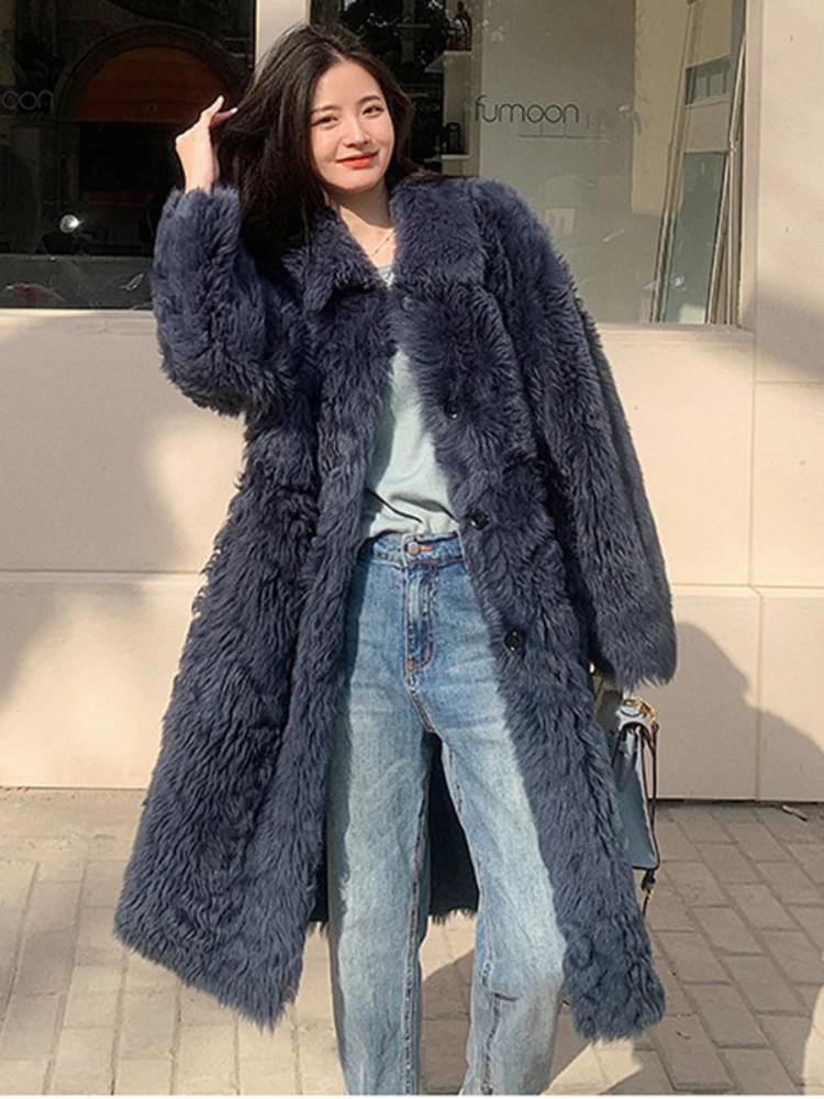 

Женская зимняя леопардовая Толстая пушистая теплая верхняя одежда с длинным рукавом Роскошная Меховая куртка Элегантные женские пальто