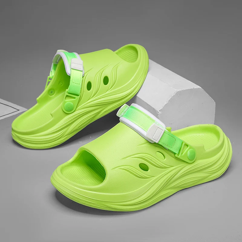 Тапочки мужские на толстой подошве удобные пляжные Нескользящие для отдыха