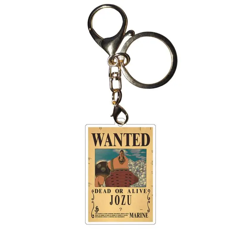 Фото Цельные брелки Roronoa Zoro Nami Rebecca Self Made Wanted Notice, акриловые фигурки героев, подвеска с коллекцией аниме-игр №4
