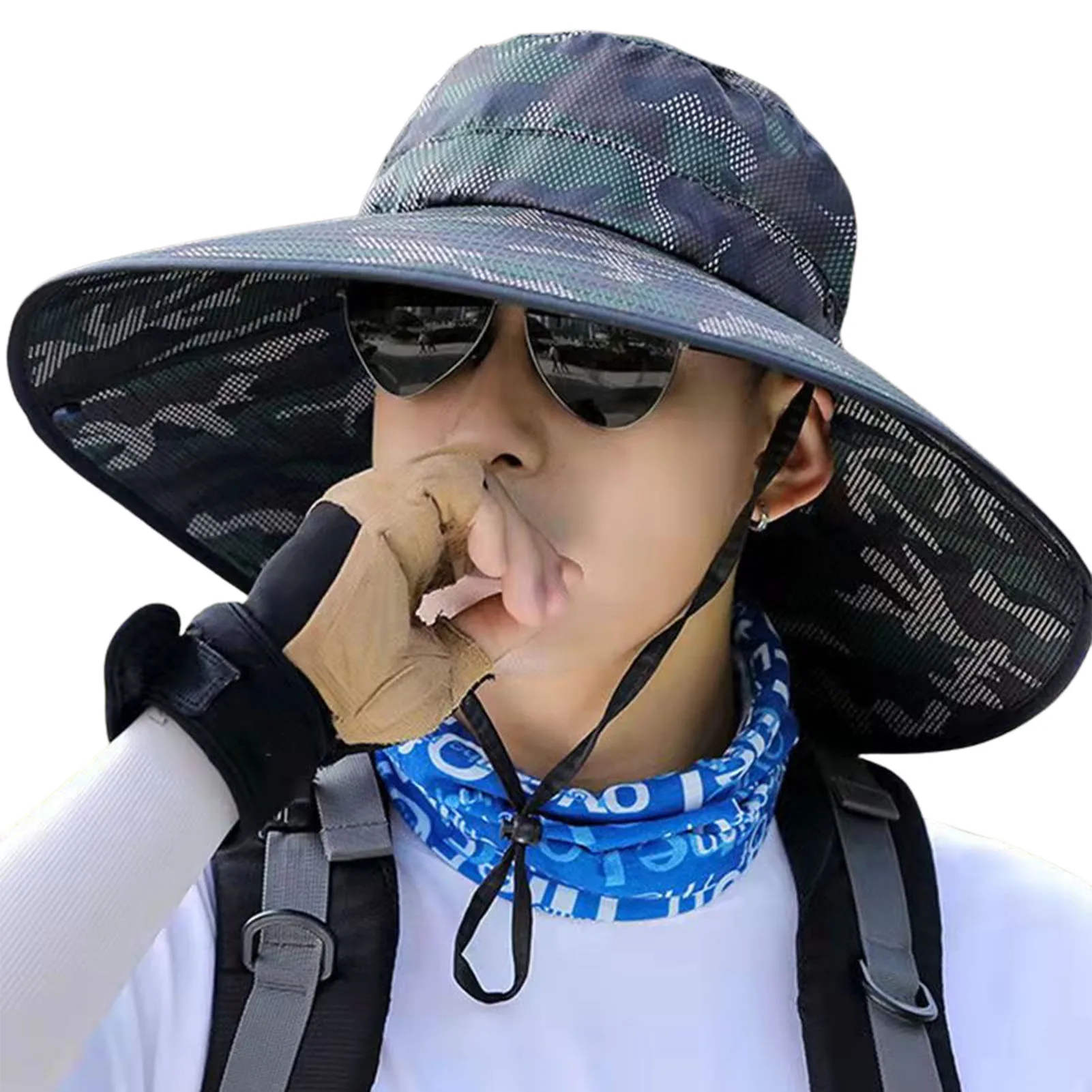 

Sun Hats Summer Men Beach Cap 8CM Fisherman's Hat Anti-UV Sun Hat Breathable Waterproof Bucket Hat Summer Bucket Hat Fishing Hat