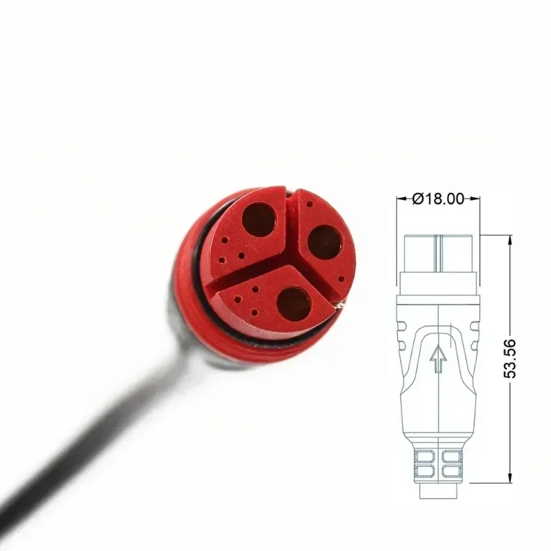 1 шт. водонепроницаемый кабель двигателя 1121AG 1121AM удлинительный 3 квадратных