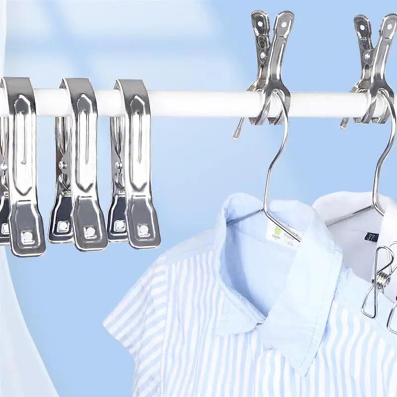 

12pcs Strong Large Quilt Clips Clothes Clips Windproof Hanger Clips for Home