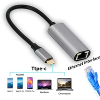 type c mobile phone connection cable gigabit driver free network card notebook usb c to rj45 ethernet adapter cable