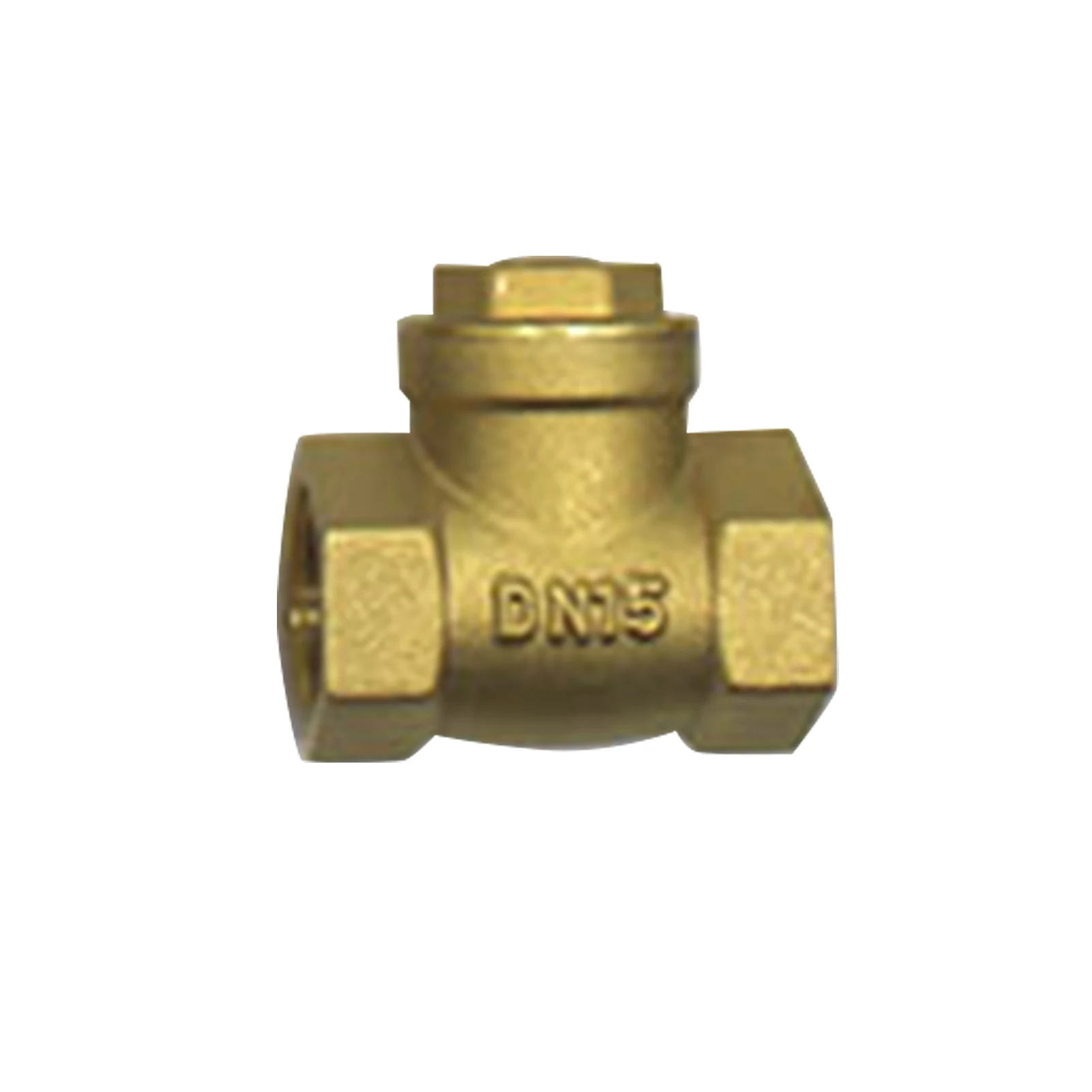

DN15 DN20 Female Thread Liquids Prevent Backflow In-Line Check Valve Leakproof Non-return Thick Brass For Oil Durable Horizontal