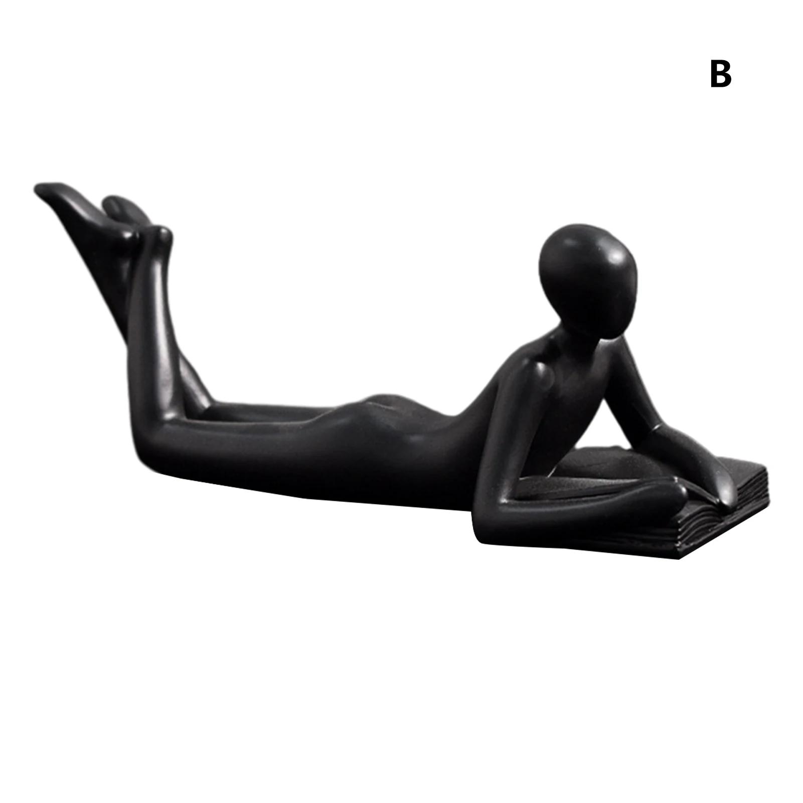 

Abstract Art Lie Prone Exquisite Home Decor Beautiful Table Centerpiece Practical Office Reading Figurine For Bookshelf Modern