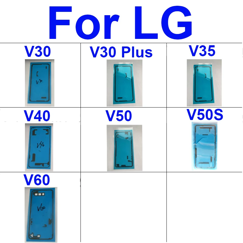 Back Battery Housing Door Adhesive Sticker For LG V30 Plus V35 V40 V50 V50S V60 ThinQ Rear Battery Cover Glue Tape replacement