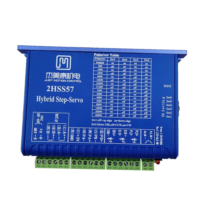 Комплект ЧПУ 2N.M Гибридный шаговый серводвигатель Драйвер 2HSS57 57J1880EC-1000 Входное