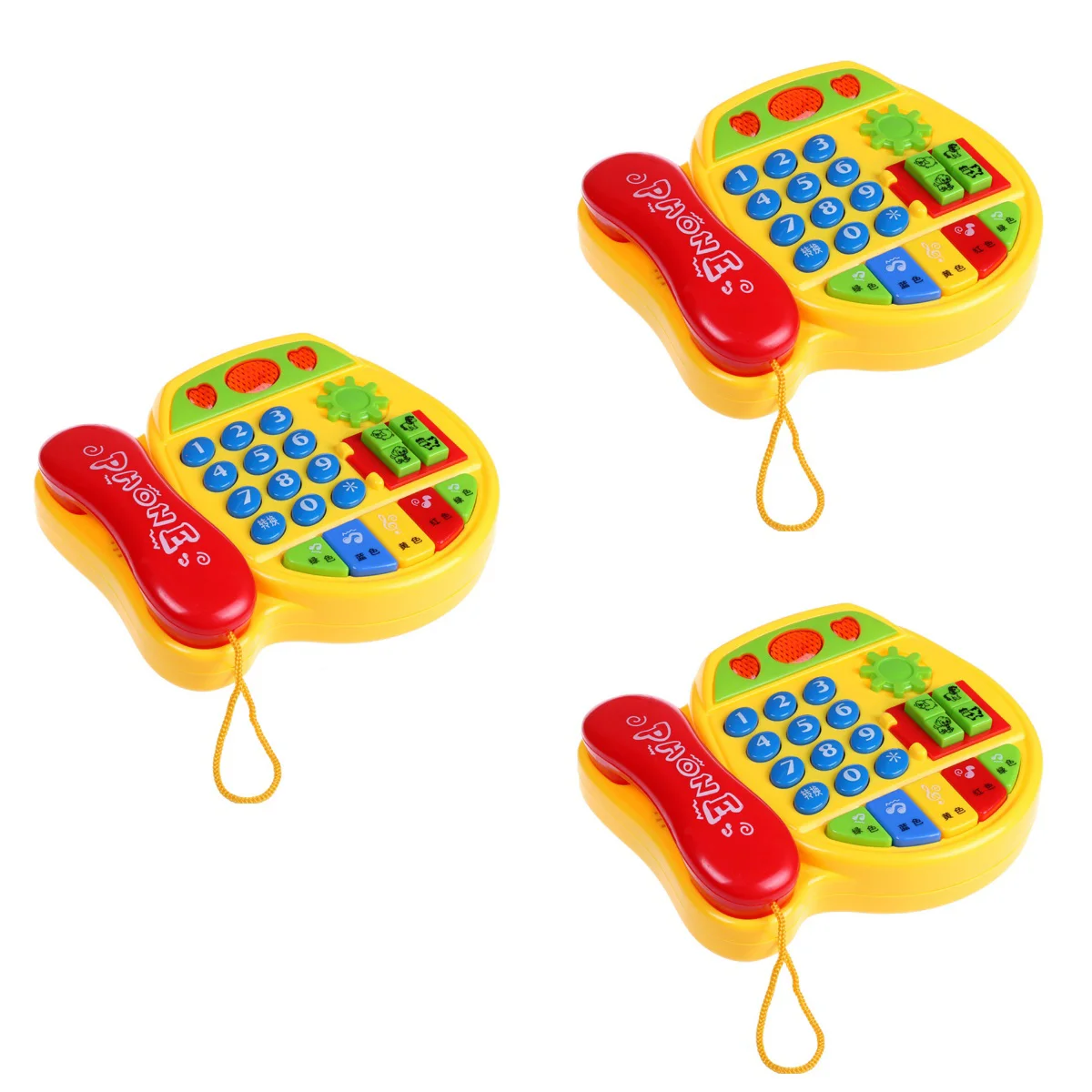

3 Sets Creative Novel Widget Kids Enlightenment Phone without Battery