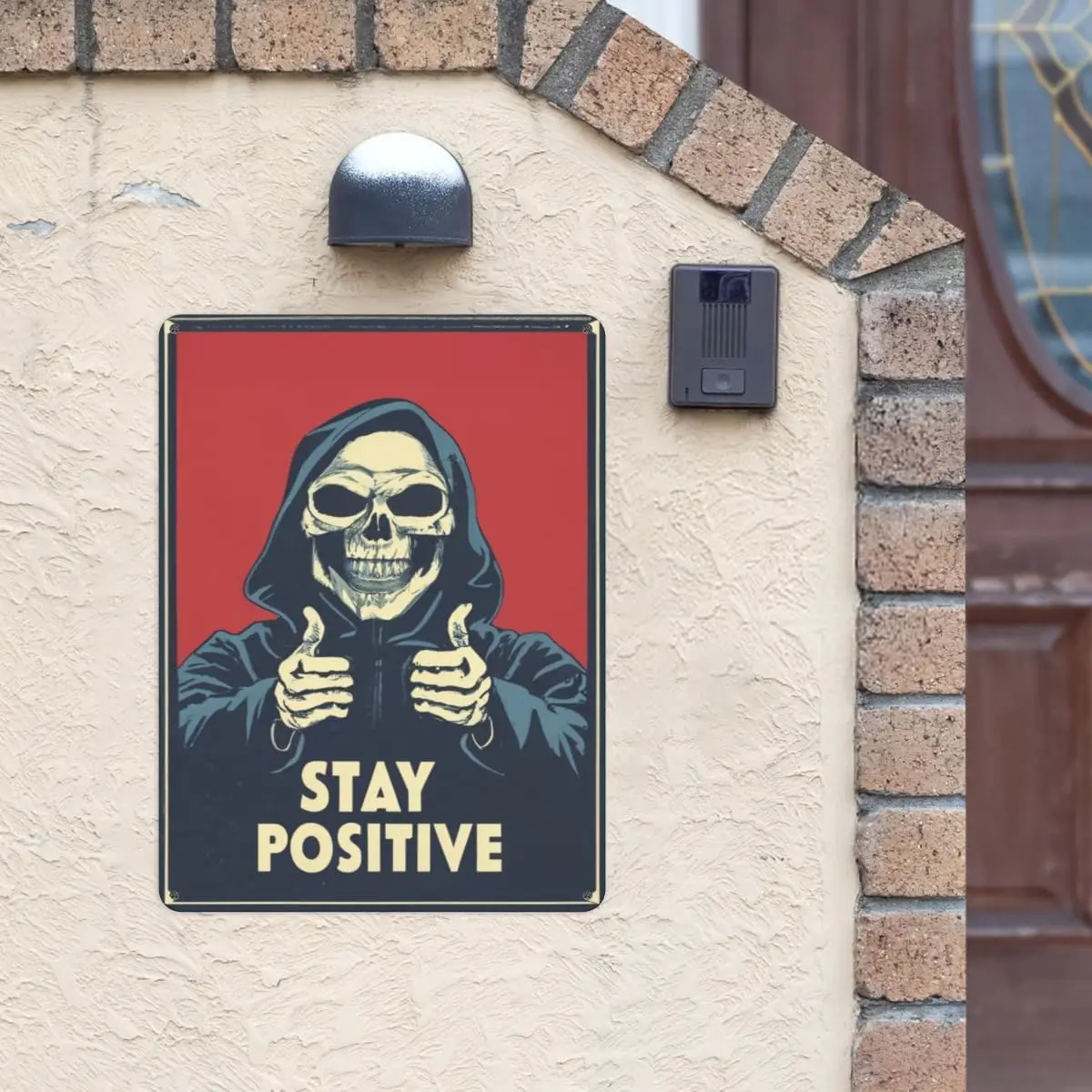 Vntge Skull Quote Tn Sgn - Retro Sty Postve Metl Wll rt для дома спальни кафе Brs Pubs Club Ktchen Grge Decorto