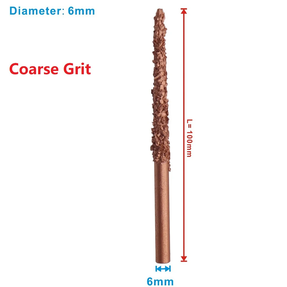 1pc Pencil Rasp Coarse Grit / Fine Grit Tungsten Carbide Rasp 100mm Long Grind Rasp Woodworking Tire Repair Tool