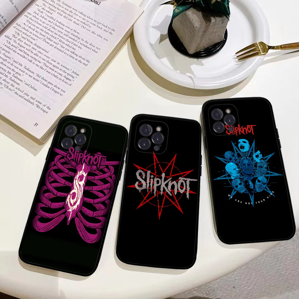 S-Slipknot Phone Case For IPhone 16 15 14 11 12 13 Mini Pro XS Max Cover 6 7 8 Plus X Funda Shell