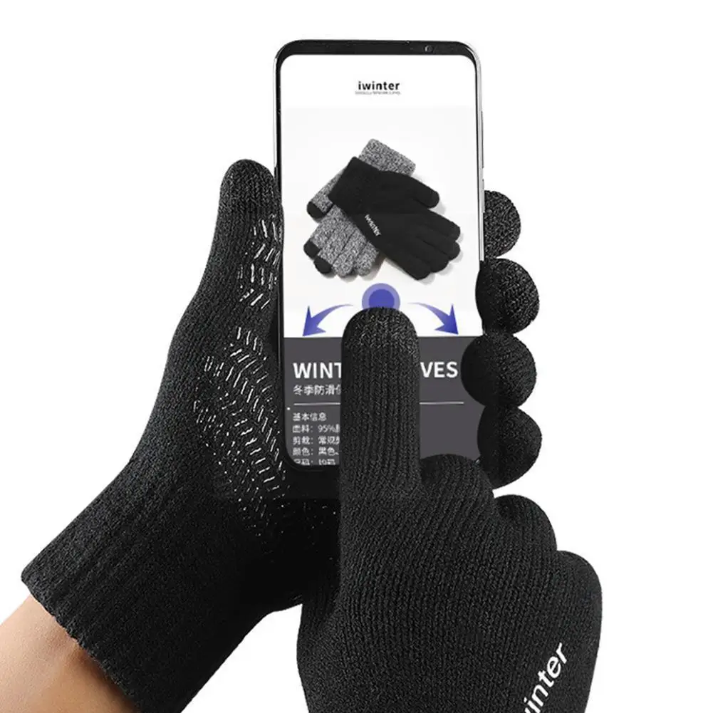 

Winter Gloves Waterproof Warm Thermal Fleece Gloves Women Snowboard Running Screen Outdoor Sports Ski Antislip Men Gloves X6k0