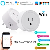 smart plug wifi socket us 10a voice control timing function ewelink app control works with alexa google assistant yandex alice